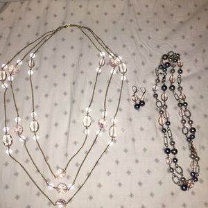 Pearl & crystal jewelry